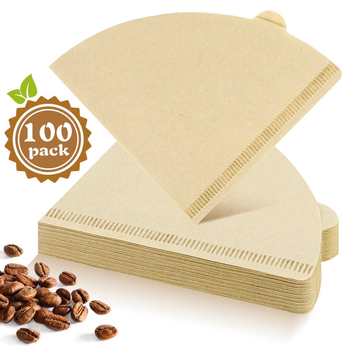 Coffee Tea Paper Cups - فلاتر قهوة ورقية مخروطية الشكل 100/200