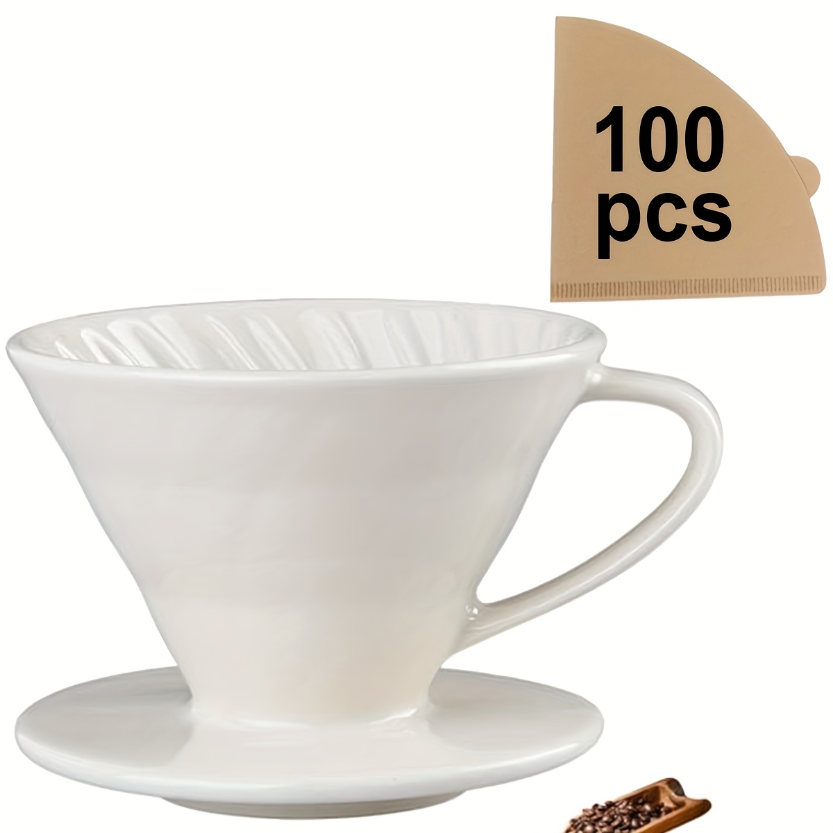 Coffee Tea Paper Cups - صب فوق صانع القهوة، منقط فلتر