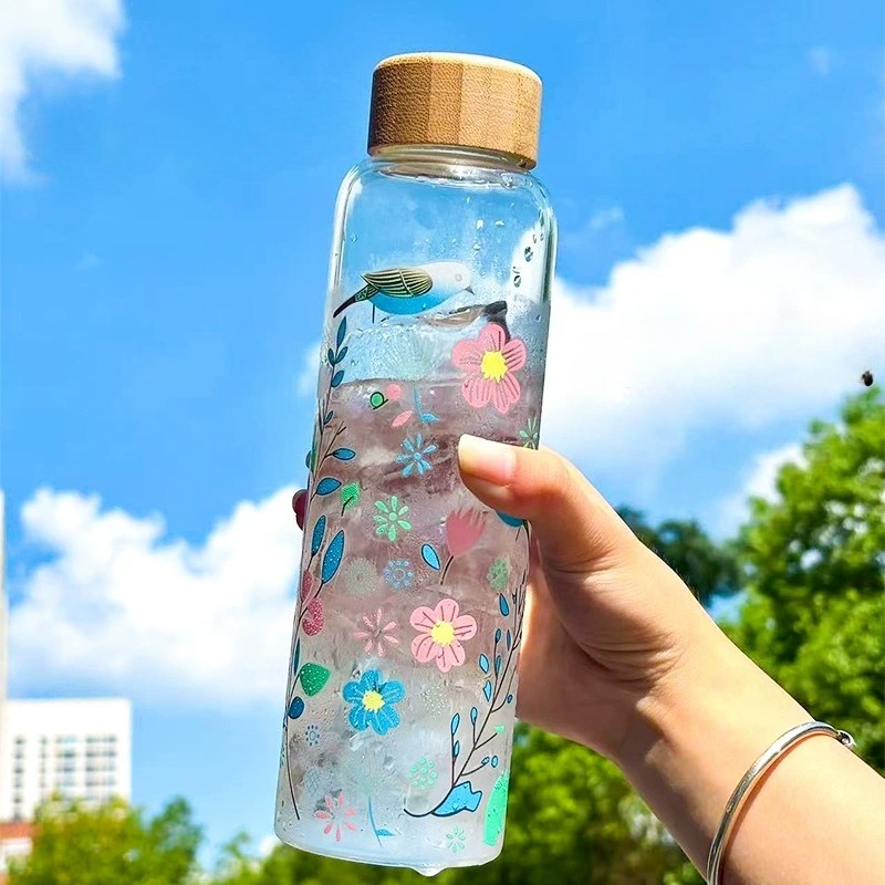 Cold Brew Jar - كوب زجاجي متغير اللون كبير الحجم