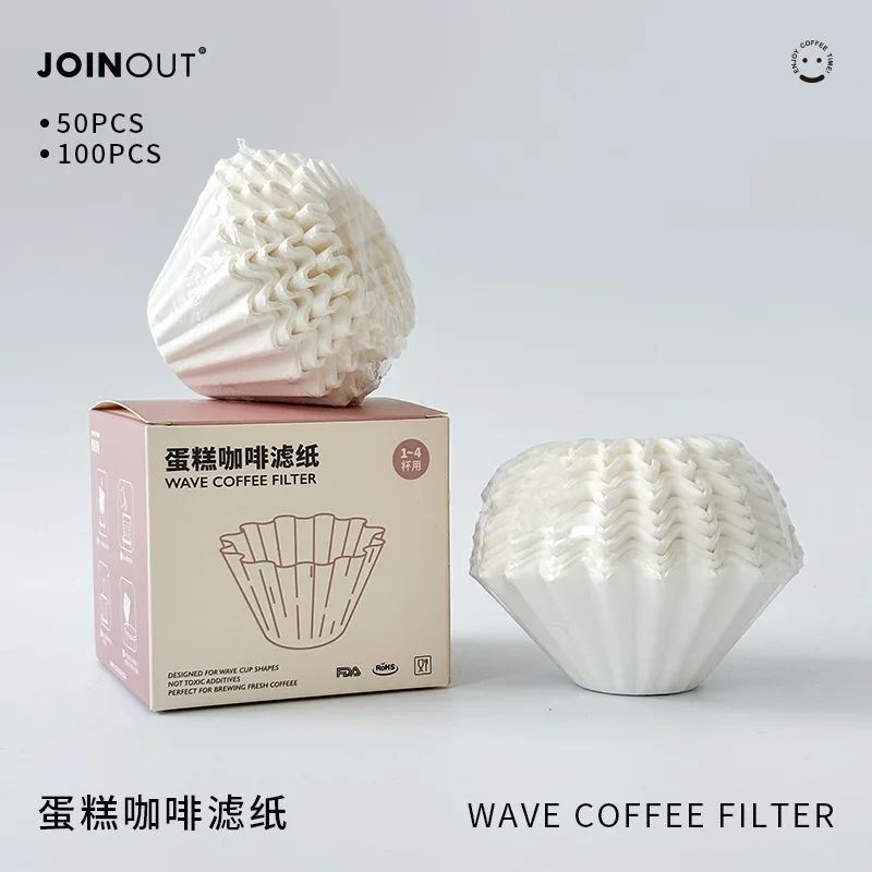 Coffee Tea Paper Cups - 50/100 قطعة من فلاتر القهوة المخمرة