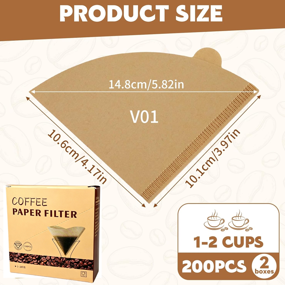 فلاتر قهوة مخروطية الشكل، 200  - مراجعة Coffee Tea Paper Cups وسعره