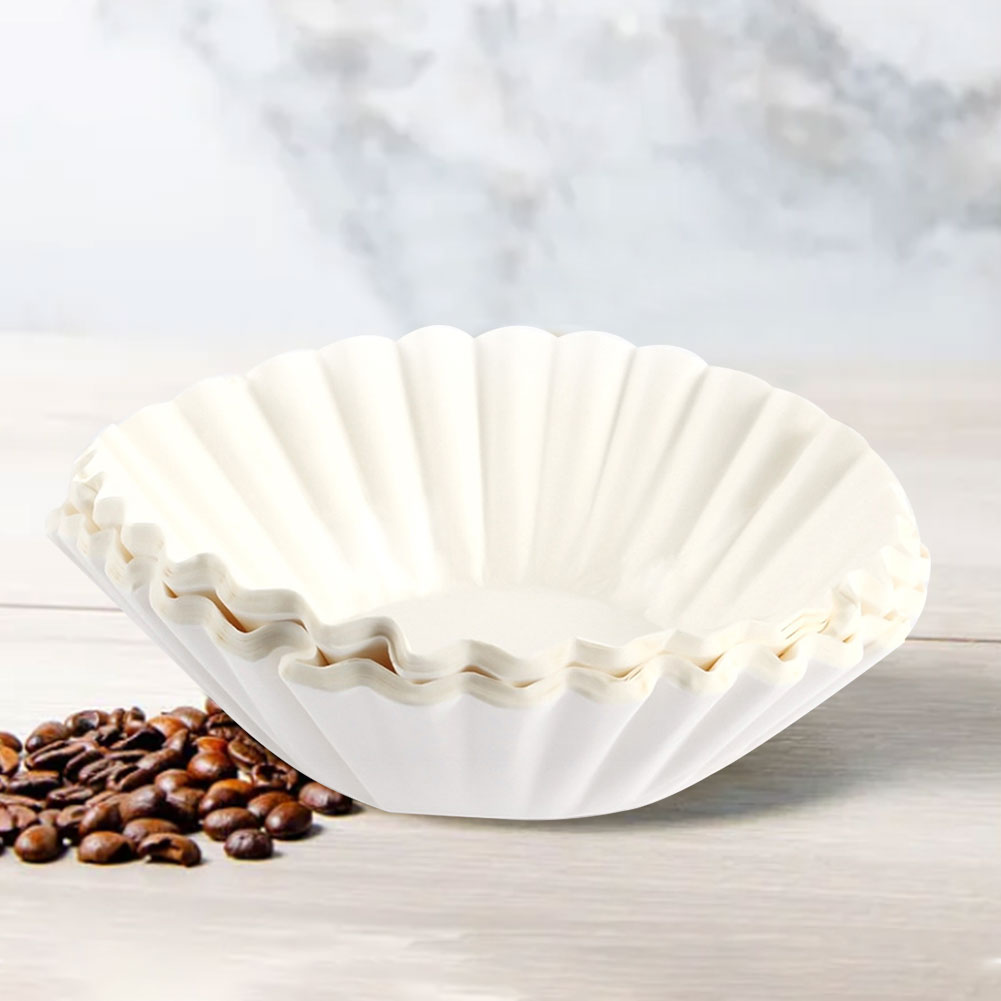 50/100 قطعة سلة مرشحات القهوة  - مراجعة Coffee Tea Paper Cups وسعره