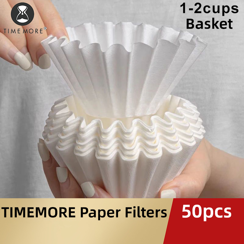 TIMEMORE 1-2 كوب سلة فلتر ورق  - مراجعة Coffee Tea Paper Cups وسعره