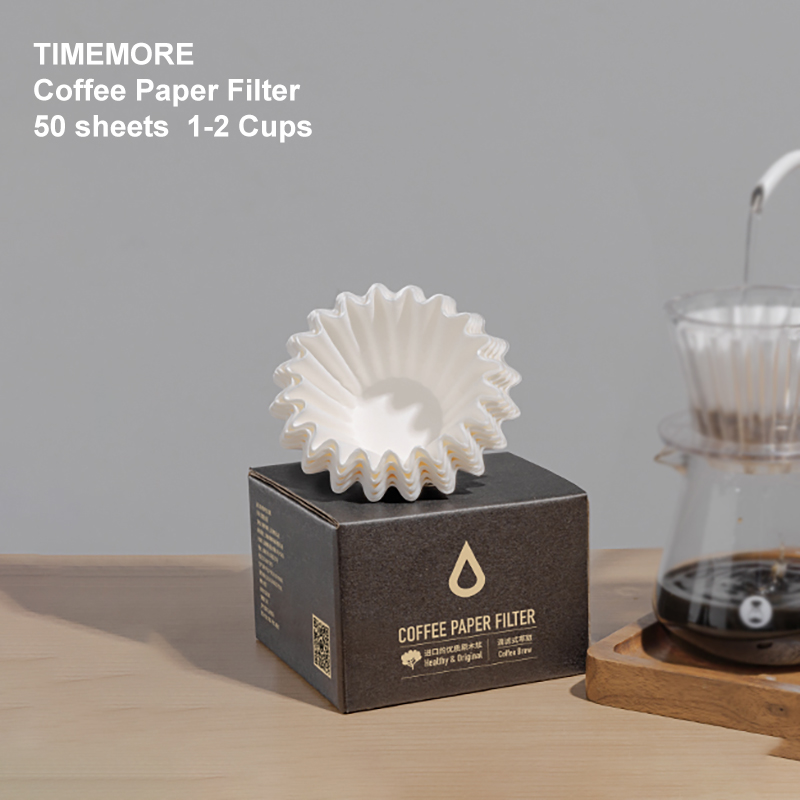 TIMEMORE 1-2 كوب سلة فلتر ورق  - مراجعة Coffee Tea Paper Cups وسعره