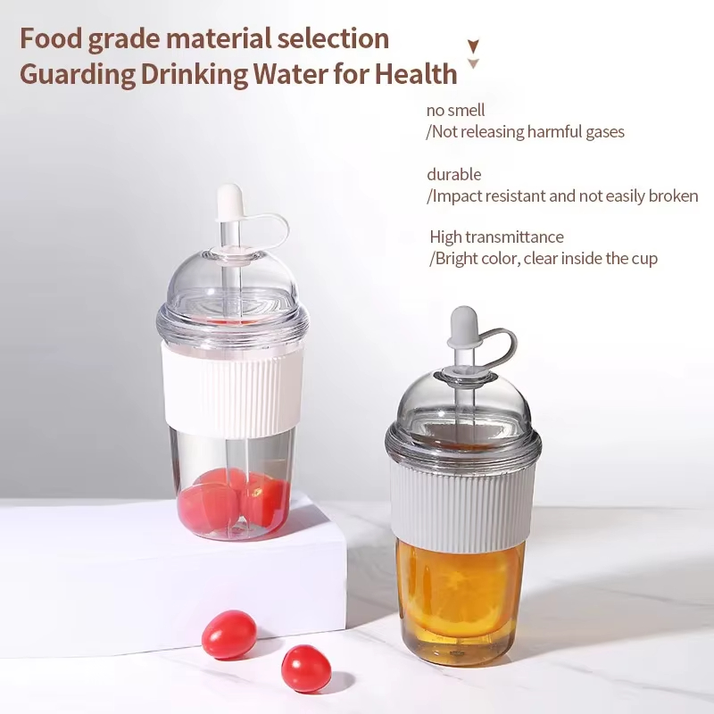 كوب محمول بسعة 430 مل مع قش قا - مراجعة Coffee Jelly Tea وسعره