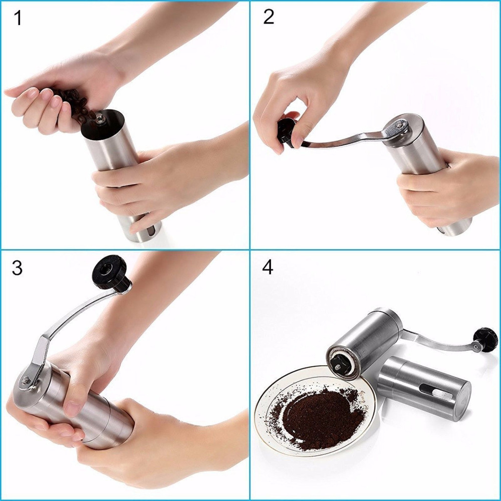 مطحنة قهوة صغيرة يدوية من الفو - مراجعة Burr Hand Grinder وسعره