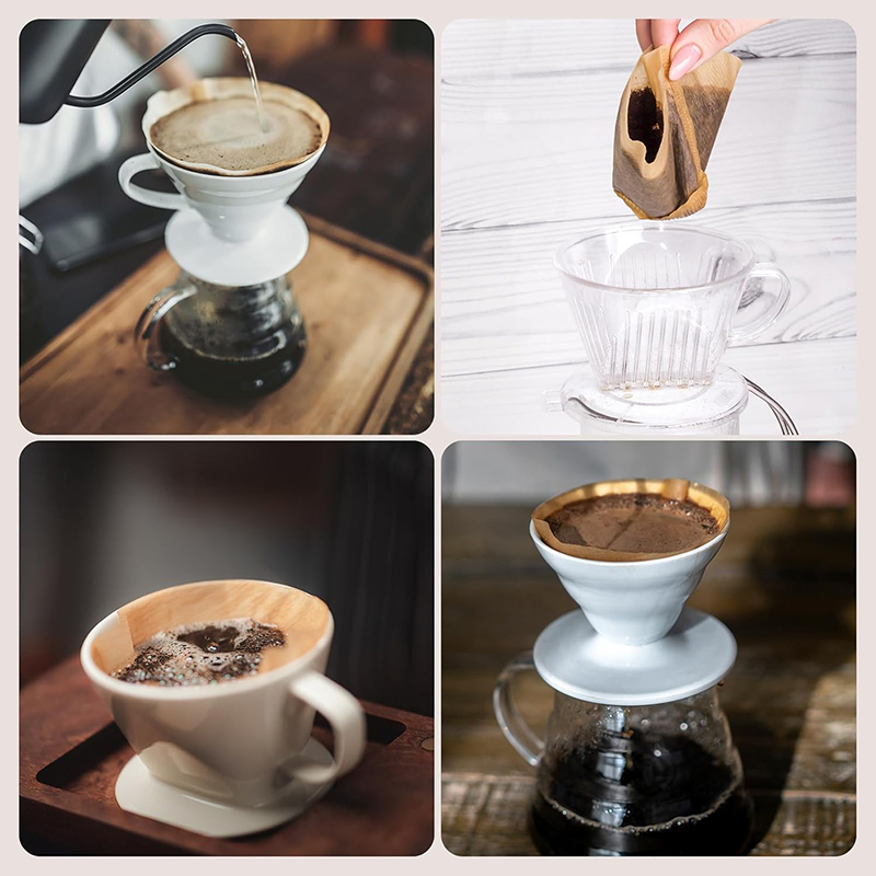 100 قطعة من أوراق فلتر القهوة  - مراجعة Coffee Tea Paper Cups وسعره