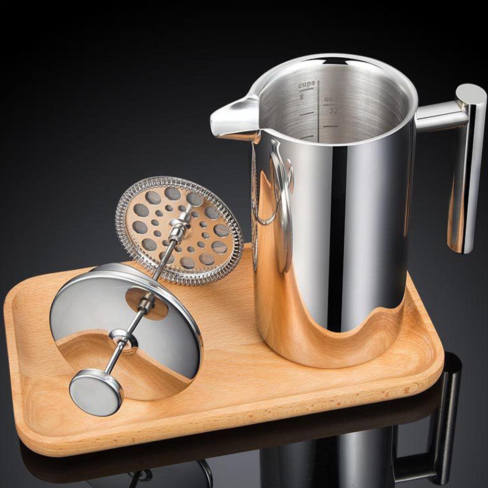 القهوة الصحافة وعاء نظام التصف - مراجعة Coffee Tea Brew وسعره