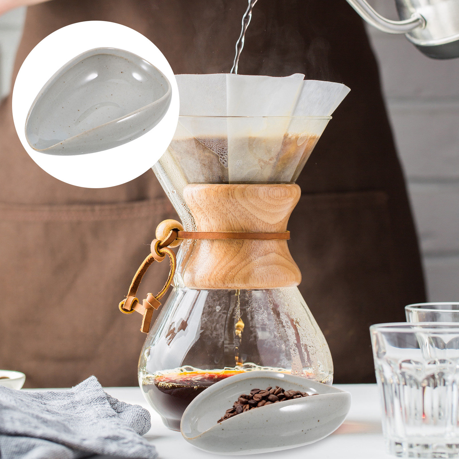 صينية قياس حبوب القهوة السيرام - مراجعة Coffee Tea And Leaf وسعره