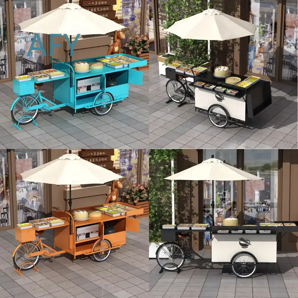 عربة فشار متنقلة من الحديد الم - مراجعة Coffee Tea Vendor وسعره