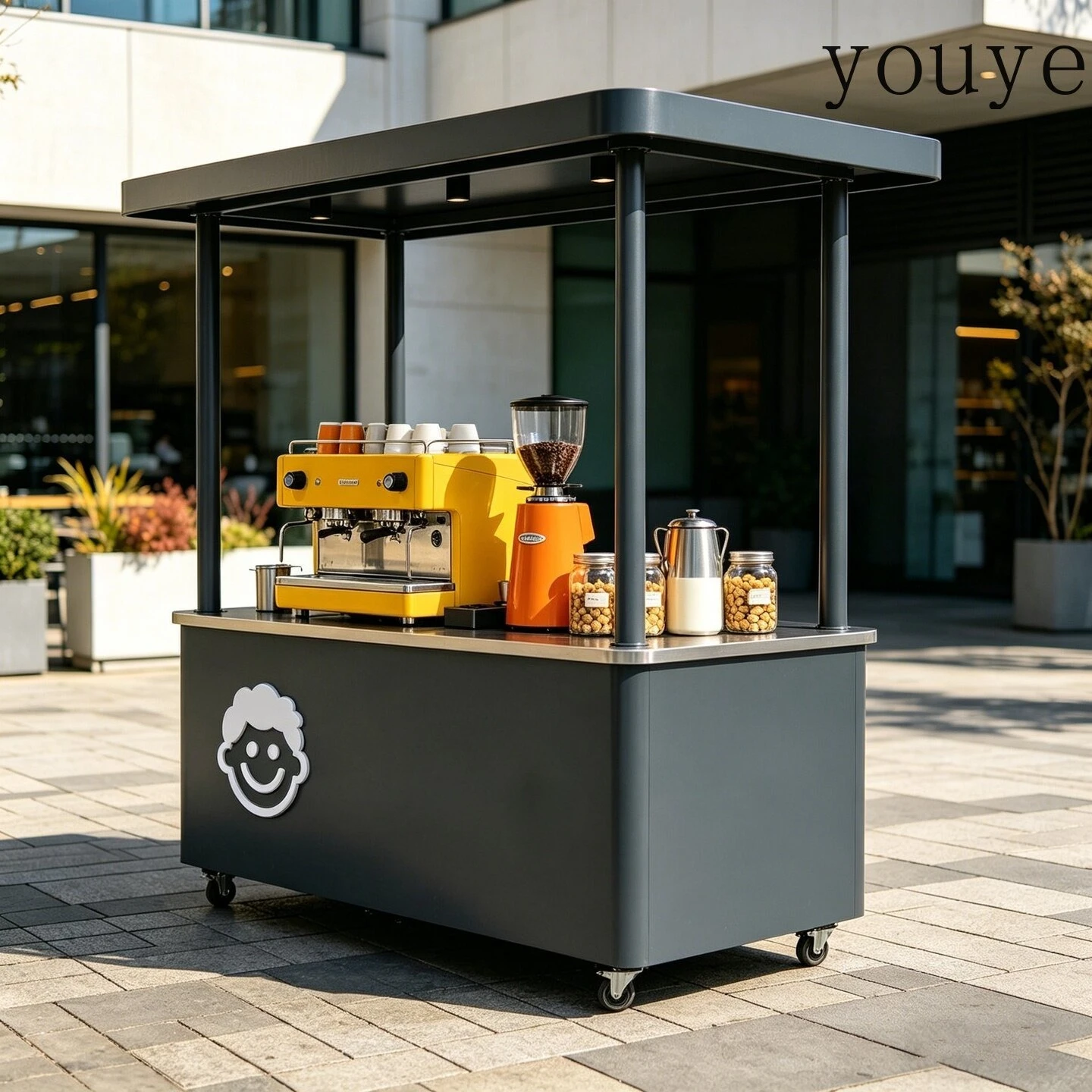 عربات متنقلة من الحديد المطاوع - مراجعة Coffee Tea Vendor وسعره