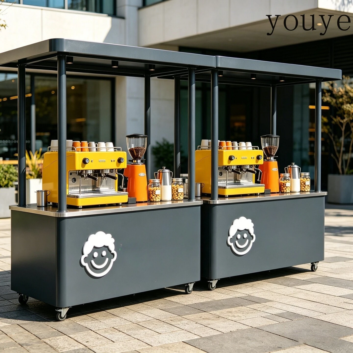 عربات متنقلة من الحديد المطاوع - مراجعة Coffee Tea Vendor وسعره