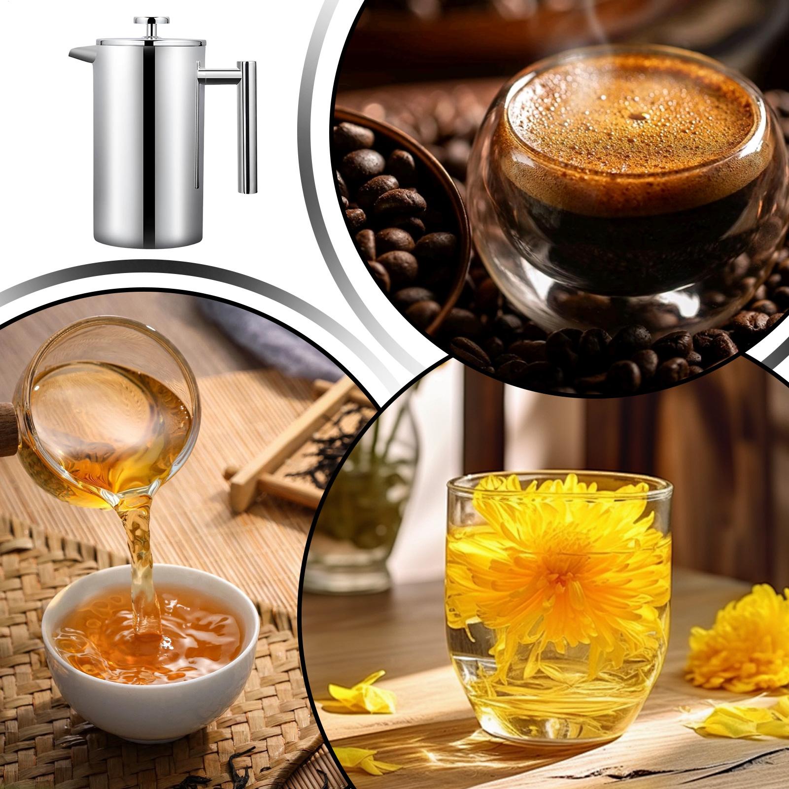 صانع القهوة الصحافة وعاء عدم ا - مراجعة Coffee Tea Brew وسعره