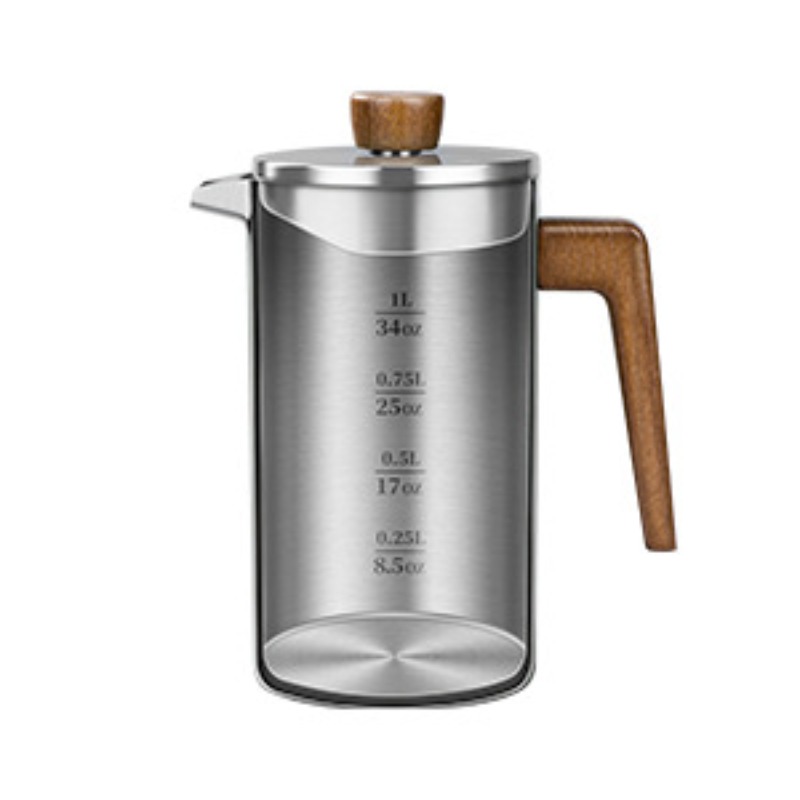 وعاء قهوة فرنسي من الفولاذ الم - مراجعة Coffee Tea Maker وسعره