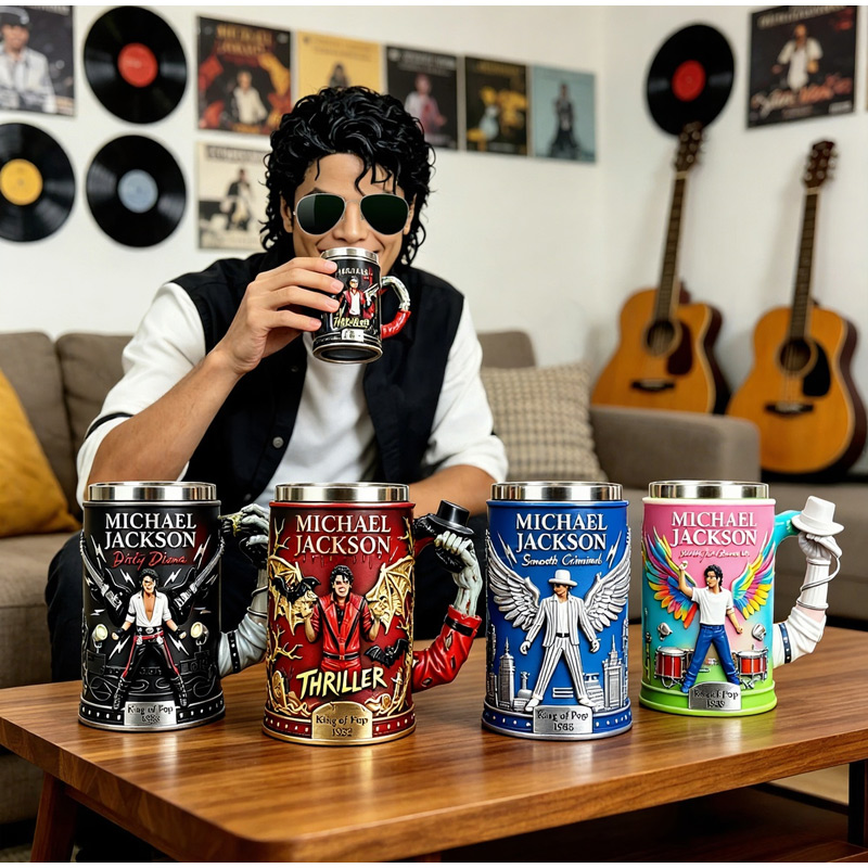 كوب مايكل جاكسون ملك البوب ثلا - مراجعة Coffee Tea Shop وسعره