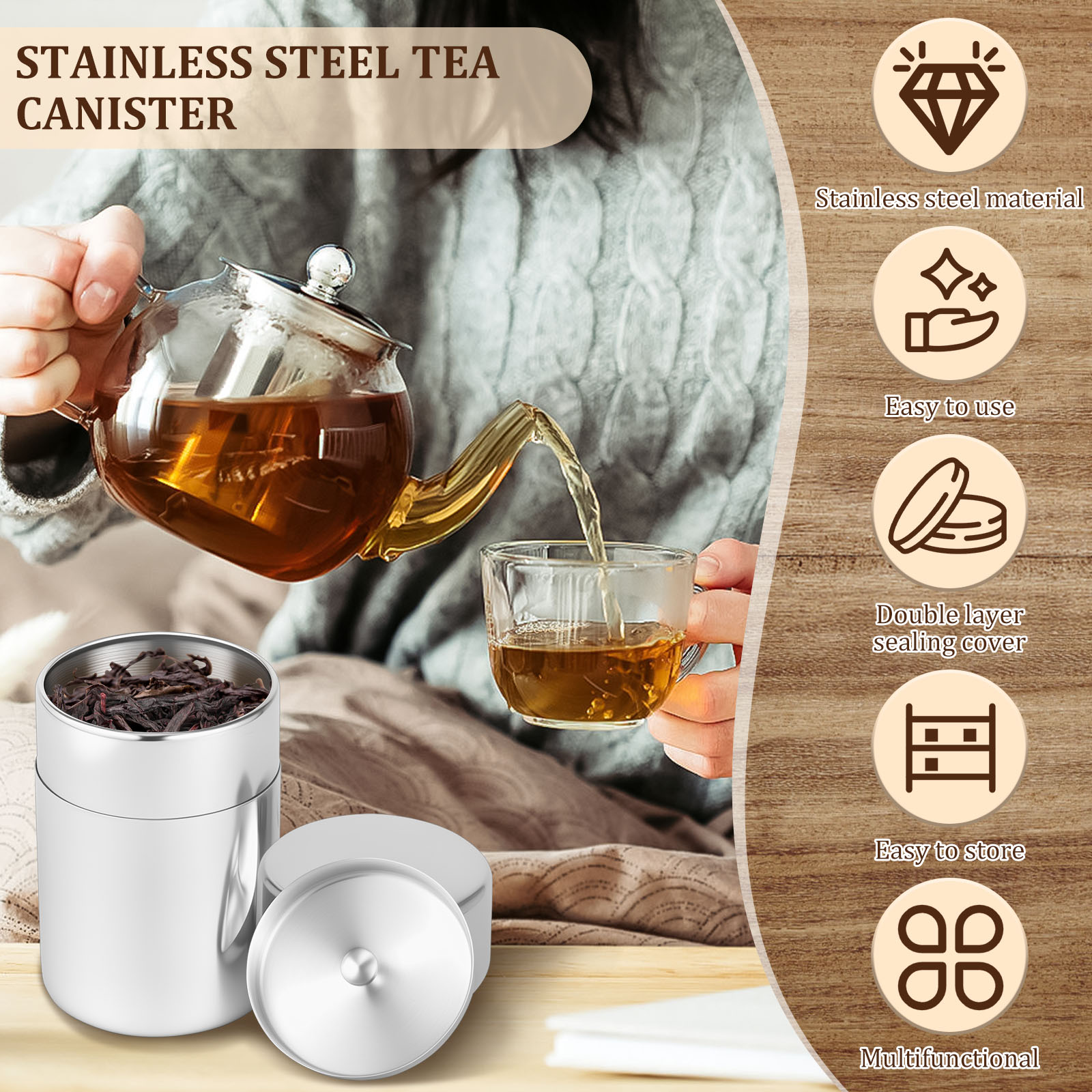 الفولاذ المقاوم للصدأ أوراق ال - مراجعة Coffee Tea And Leaf وسعره
