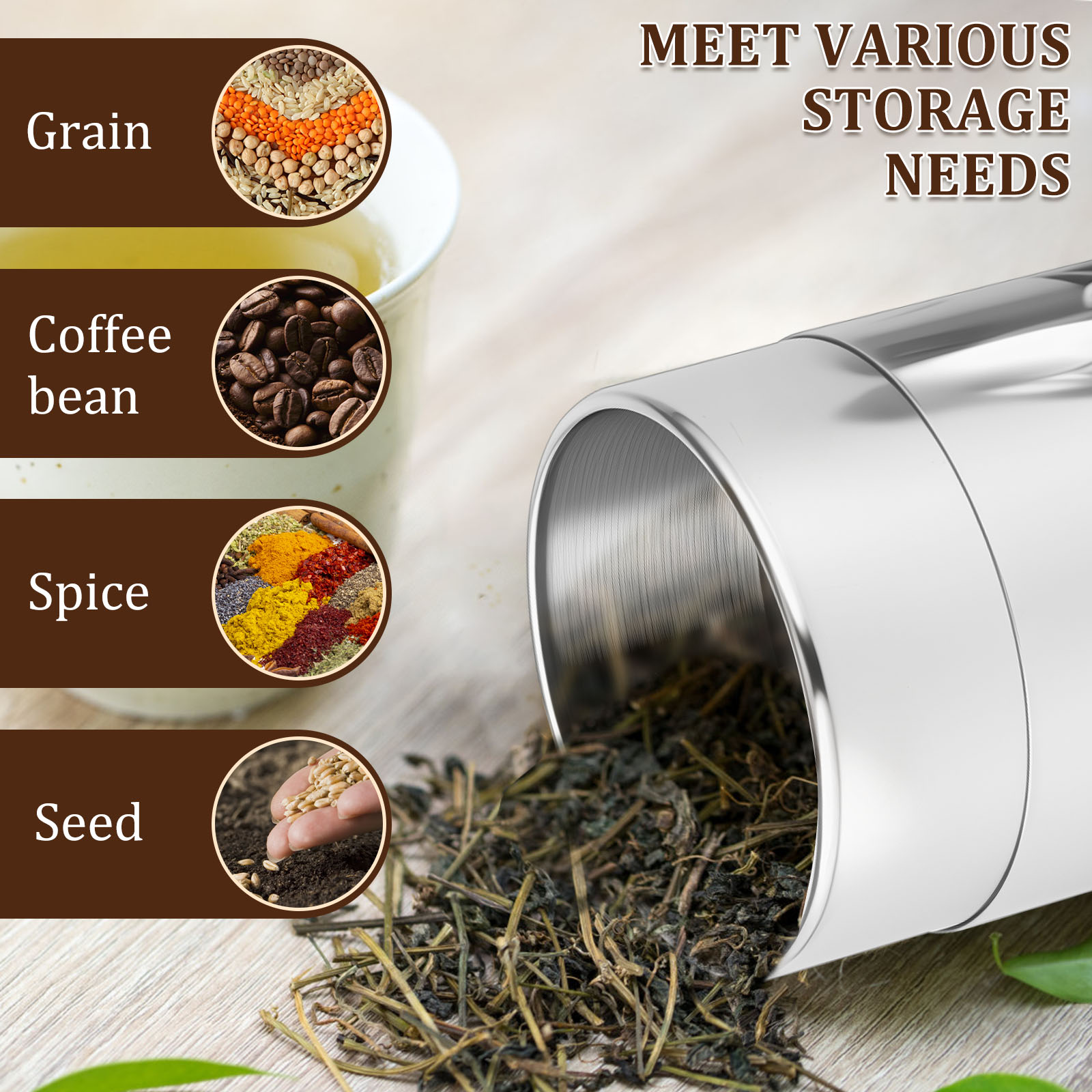 الفولاذ المقاوم للصدأ أوراق ال - مراجعة Coffee Tea And Leaf وسعره