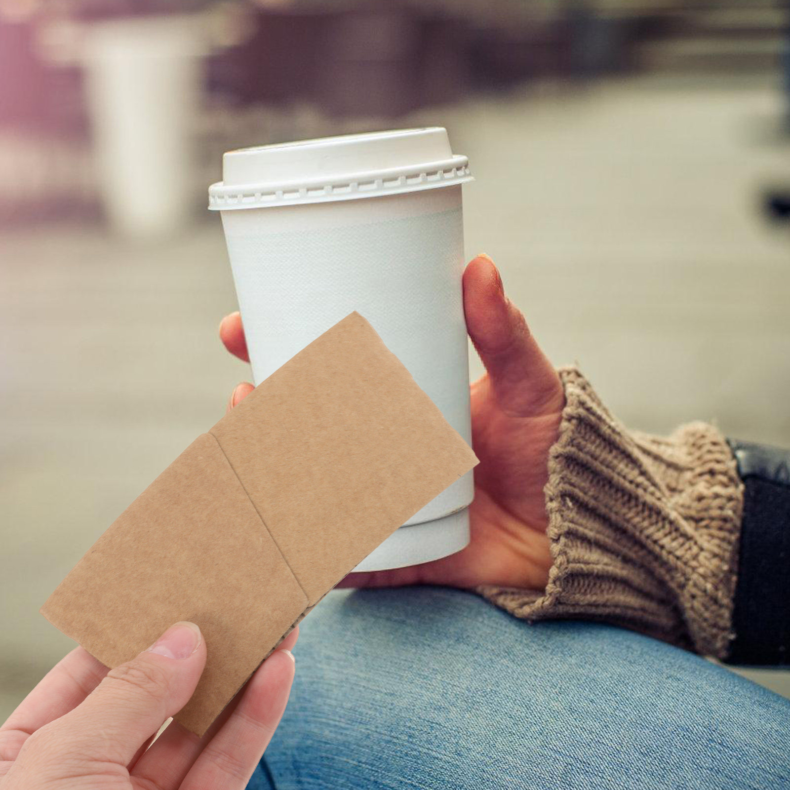 100 قطعة من أغطية الأكواب الور - مراجعة Coffee Tea Paper Cups وسعره