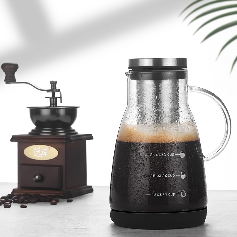 إبريق زجاجي كلاسيكي سعة 24 أون - مراجعة Coffee Tea Brew وسعره